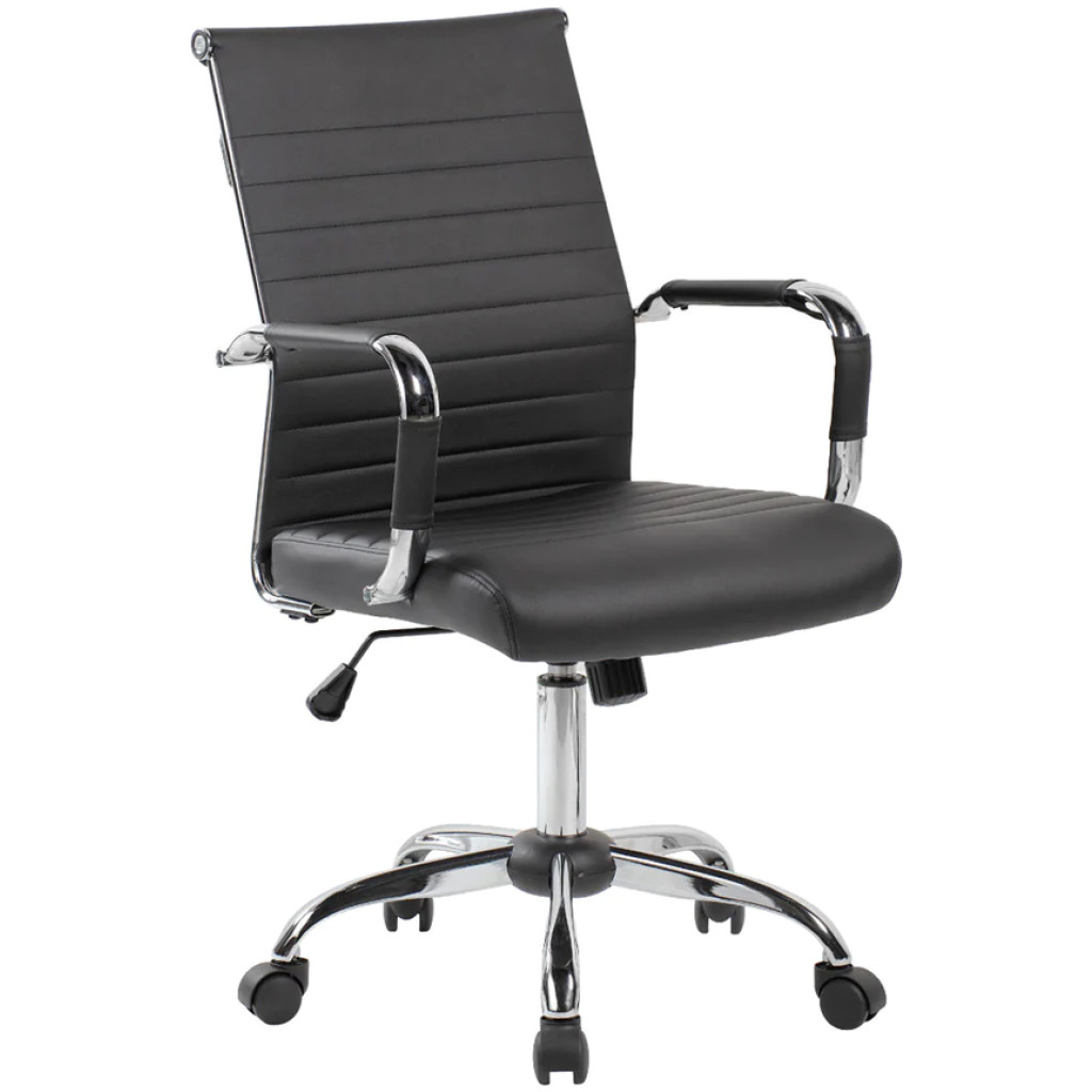 Silla Semi Ejecutiva GA-003 Estilo Eames Aluminium Asiento Acojinado ...