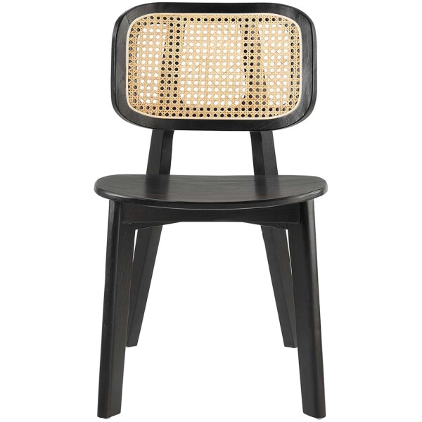 Silla de Bejuco Natural con Madera haya Negra rattan