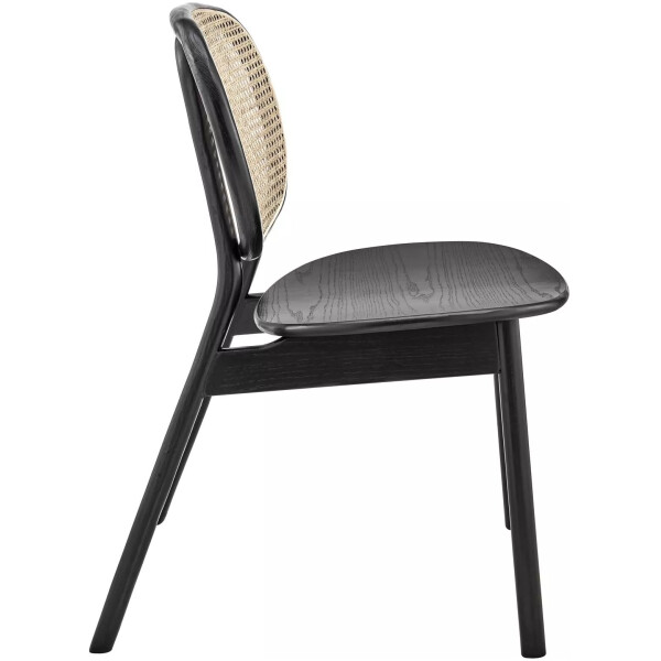 Silla Savage Bejuco Natural Madera haya Negra rattan - Imagen 9