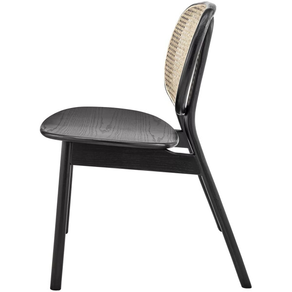 Silla Savage Bejuco Natural Madera haya Negra rattan - Imagen 3