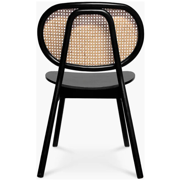 Silla Savage Bejuco Natural Madera haya Negra rattan - Imagen 5