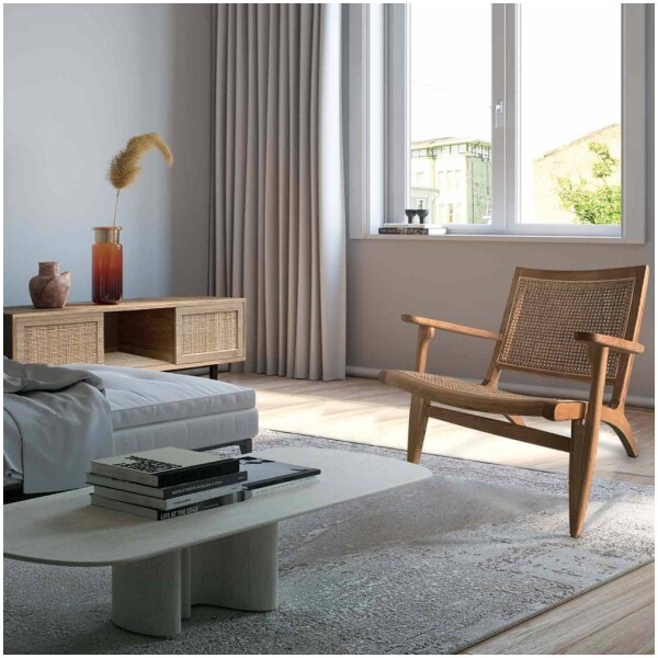 sillon de rattan con bejuco natural exterior madera de olmo